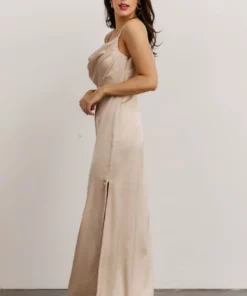 SL Dresses Sydney Satin Gown | Champagne 10 SL Dresses Sydney Satin Gown | Champagne