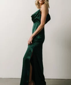 SL Sydney Satin Gown | Emerald 9 SL Sydney Satin Gown | Emerald