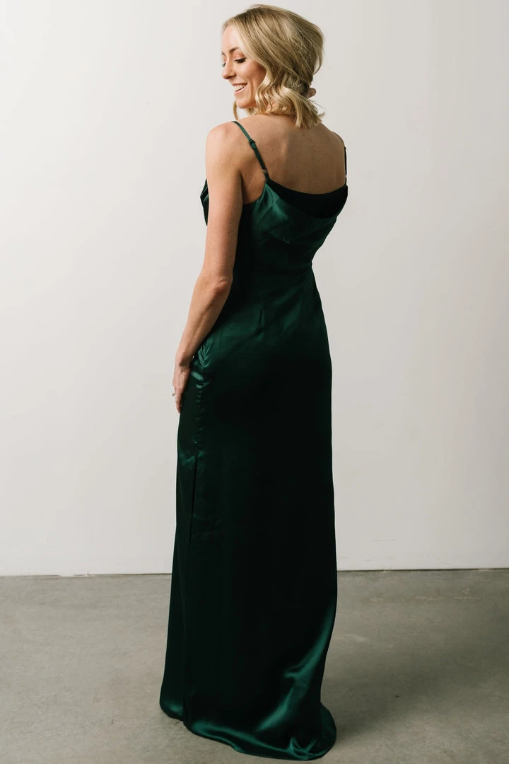 SL Sydney Satin Gown | Emerald 4 SL Sydney Satin Gown | Emerald