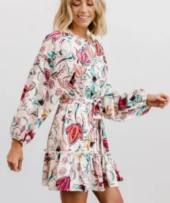 FT Dresses Tally Mini Dress | Off White Multi Print 24 FT Dresses Tally Mini Dress | Off White Multi Print