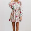 FT Dresses Tally Mini Dress | Off White Multi Print