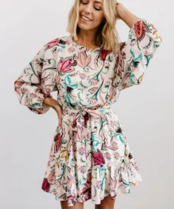 FT Dresses Tally Mini Dress | Off White Multi Print 25 FT Dresses Tally Mini Dress | Off White Multi Print