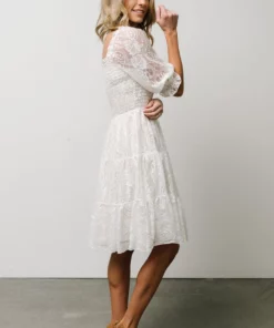 BB Custom Dresses Tate Smocked Lace Short Dress | Off White 14 BB Custom Dresses Tate Smocked Lace Short Dress | Off White