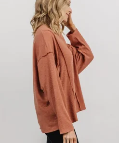 LUM Thayne Henley Long Sleeve Shirt | Dusty Clay 9 LUM Thayne Henley Long Sleeve Shirt | Dusty Clay