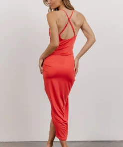 DD Tia Midi Dress | Pink Coral