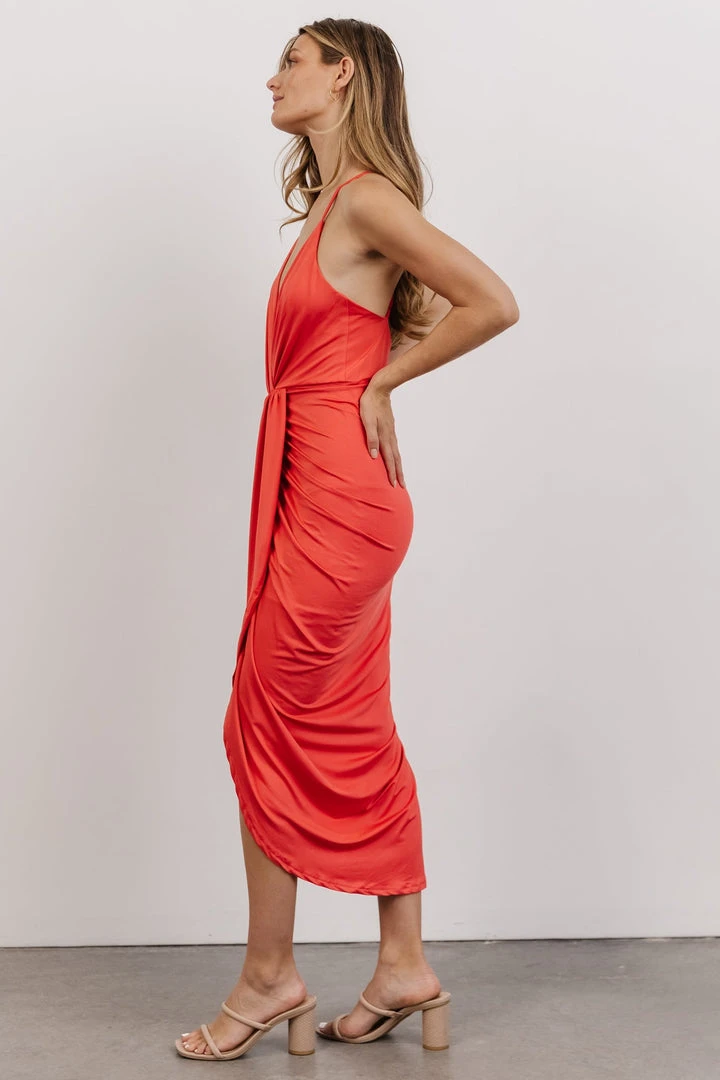 DD Tia Midi Dress | Pink Coral 6 DD Tia Midi Dress | Pink Coral