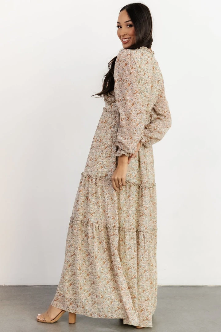 POL Dresses Tove Maxi Dress | Sage Floral 3 POL Dresses Tove Maxi Dress | Sage Floral