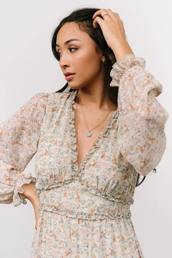 POL Dresses Tove Maxi Dress | Sage Floral 10 POL Dresses Tove Maxi Dress | Sage Floral