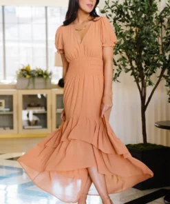 BB Custom Tuscany High-Low Dress | Dusty Melon 11 BB Custom Tuscany High-Low Dress | Dusty Melon