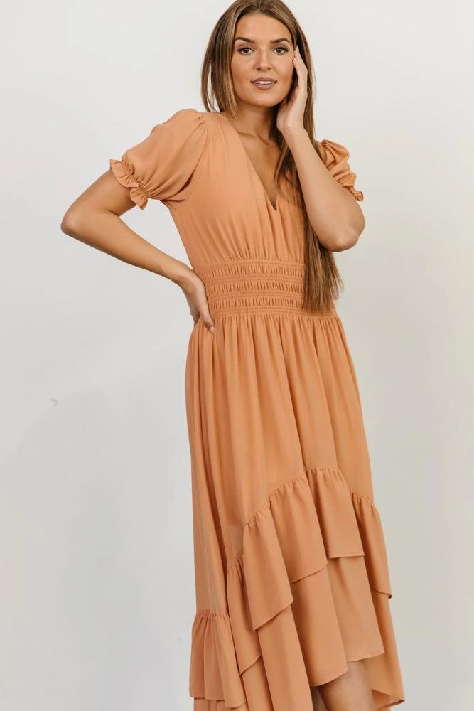 BB Custom Tuscany High-Low Dress | Dusty Melon 8 BB Custom Tuscany High-Low Dress | Dusty Melon