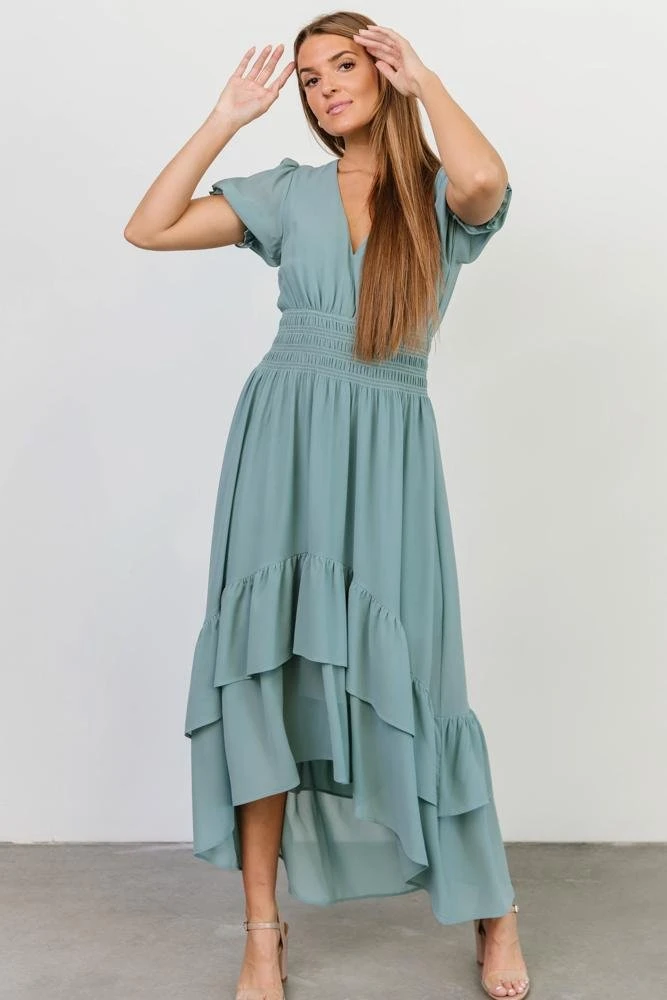 BB Custom Tuscany High-Low Dress | Sea Blue Dresses 1 BB Custom Tuscany High-Low Dress | Sea Blue Dresses