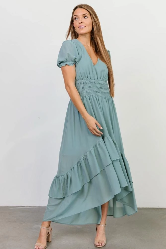 BB Custom Tuscany High-Low Dress | Sea Blue Dresses 2 BB Custom Tuscany High-Low Dress | Sea Blue Dresses