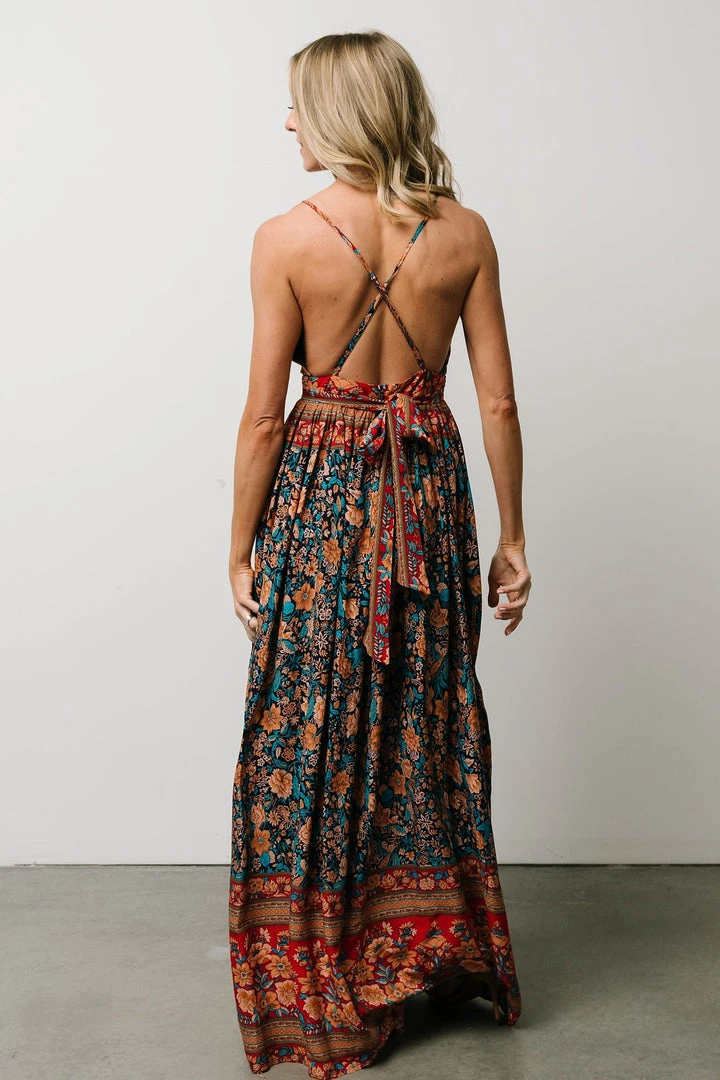 DD Udora Maxi Dress | Navy Multi Floral Dresses 8 DD Udora Maxi Dress | Navy Multi Floral Dresses