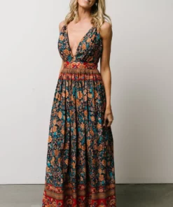 DD Udora Maxi Dress | Navy Multi Floral Dresses