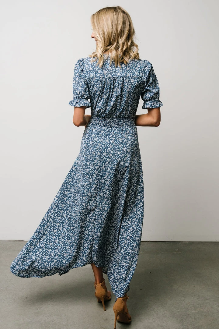 HAY Robyn Maxi Dress | French Blue Floral Dresses 4 HAY Robyn Maxi Dress | French Blue Floral Dresses