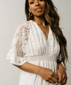 DD Ulla Tiered Maxi Dress | Off White