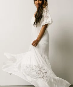 DD Ulla Tiered Maxi Dress | Off White