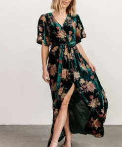 BB Custom Uma Velvet Maxi Dress | Jade Floral Dresses 26 BB Custom Uma Velvet Maxi Dress | Jade Floral Dresses
