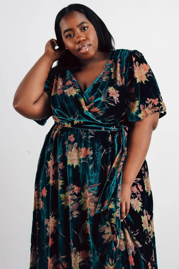 BB Custom Uma Velvet Maxi Dress | Jade Floral Dresses 15 BB Custom Uma Velvet Maxi Dress | Jade Floral Dresses