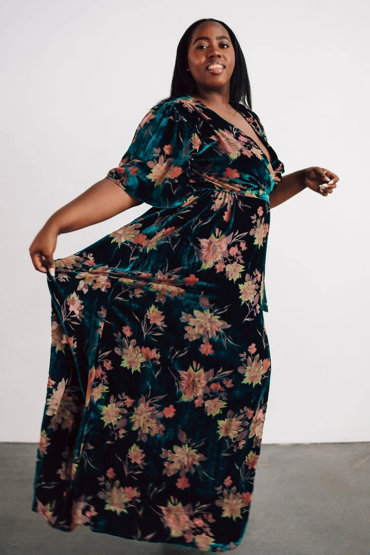 BB Custom Uma Velvet Maxi Dress | Jade Floral Dresses 13 BB Custom Uma Velvet Maxi Dress | Jade Floral Dresses