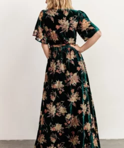 BB Custom Uma Velvet Maxi Dress | Jade Floral Dresses 27 BB Custom Uma Velvet Maxi Dress | Jade Floral Dresses