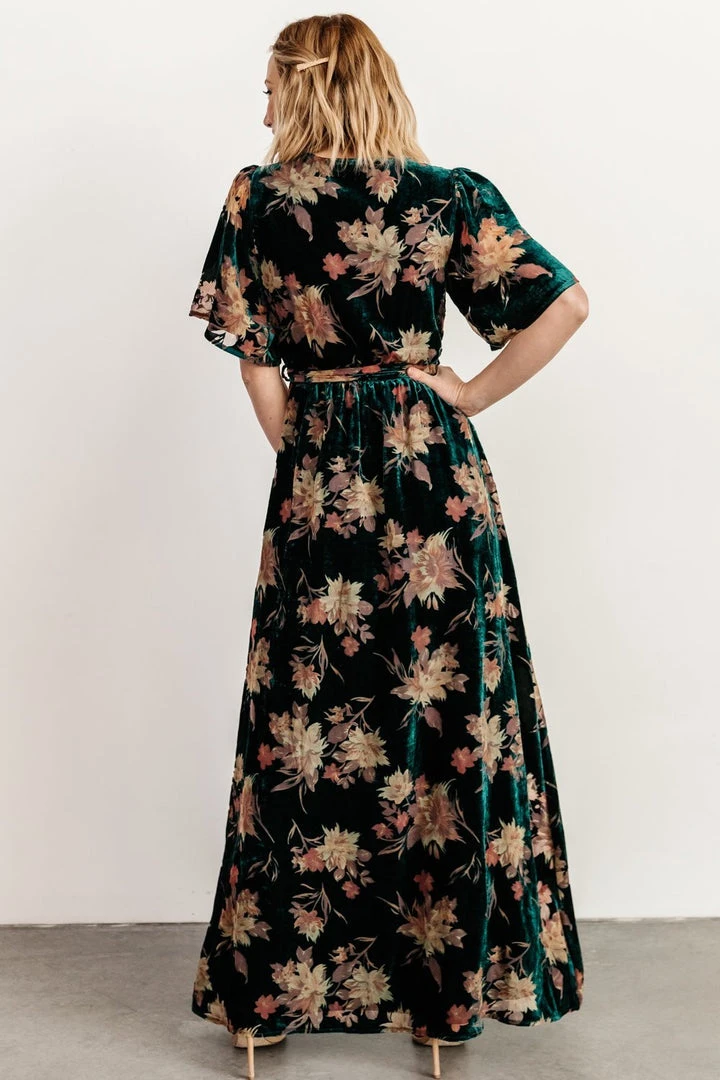 BB Custom Uma Velvet Maxi Dress | Jade Floral Dresses 11 BB Custom Uma Velvet Maxi Dress | Jade Floral Dresses