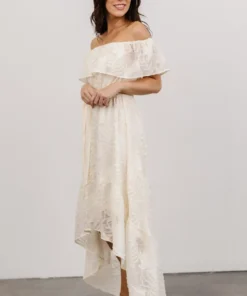 FT Uzair High Low Midi Dress | Ivory Shop All