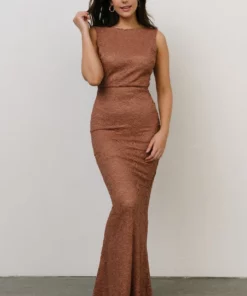 LD Valentine Sparkle Maxi Dress | Copper