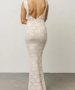 LD Valentine Sparkle Maxi Dress | White Dresses