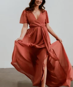 RR Vaughnie Maxi Dress | Dusty Clay