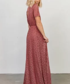 Venice Lace Maxi Dress | Berry
