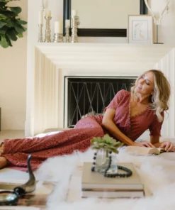 Venice Lace Maxi Dress | Berry