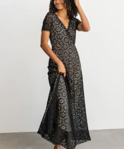 RR Venice Lace Maxi Dress | Black