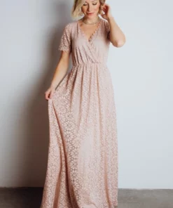 RR Dresses Venice Lace Maxi Dress | Blush 13 RR Dresses Venice Lace Maxi Dress | Blush