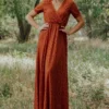 RR Venice Lace Maxi Dress | Rust