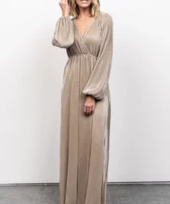 BB Custom Dresses Venus Pleated Maxi Dress | Gold 25 BB Custom Dresses Venus Pleated Maxi Dress | Gold
