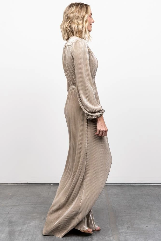 BB Custom Dresses Venus Pleated Maxi Dress | Gold 6 BB Custom Dresses Venus Pleated Maxi Dress | Gold