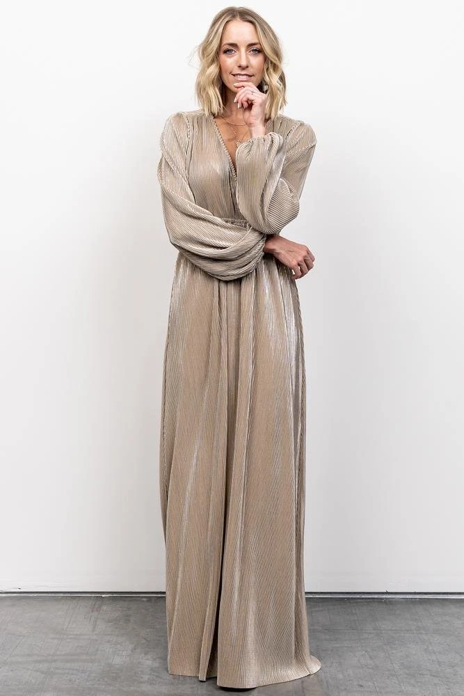 BB Custom Dresses Venus Pleated Maxi Dress | Gold 11 BB Custom Dresses Venus Pleated Maxi Dress | Gold