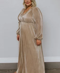 BB Custom Dresses Venus Pleated Maxi Dress | Gold 20 BB Custom Dresses Venus Pleated Maxi Dress | Gold