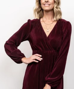 BB Custom Dresses Venus Pleated Maxi Dress | Mulberry