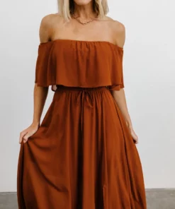 BB Custom Victoria Off Shoulder Maxi Dress | Spice Dresses