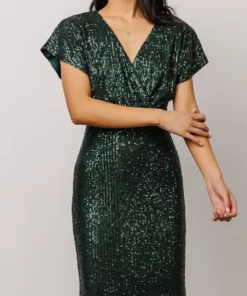 RR Vienna Sequin Maxi Dress | Green Dresses