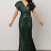 RR Vienna Sequin Maxi Dress | Green Dresses