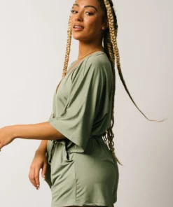 DD Boho Vince Romper | Dusty Sage