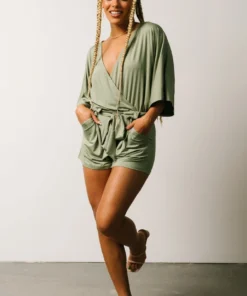 DD Boho Vince Romper | Dusty Sage