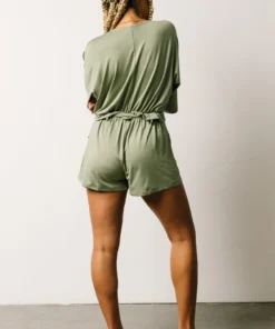 DD Boho Vince Romper | Dusty Sage