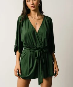DD Boho Vince Romper | Hunter Green