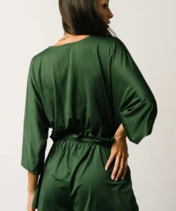 DD Boho Vince Romper | Hunter Green