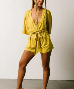 DD Vince Romper | Tuscan Yellow Boho