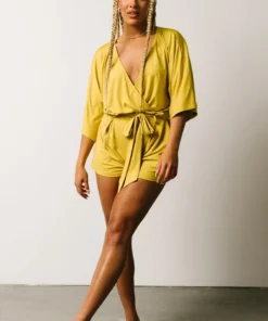 DD Vince Romper | Tuscan Yellow Boho